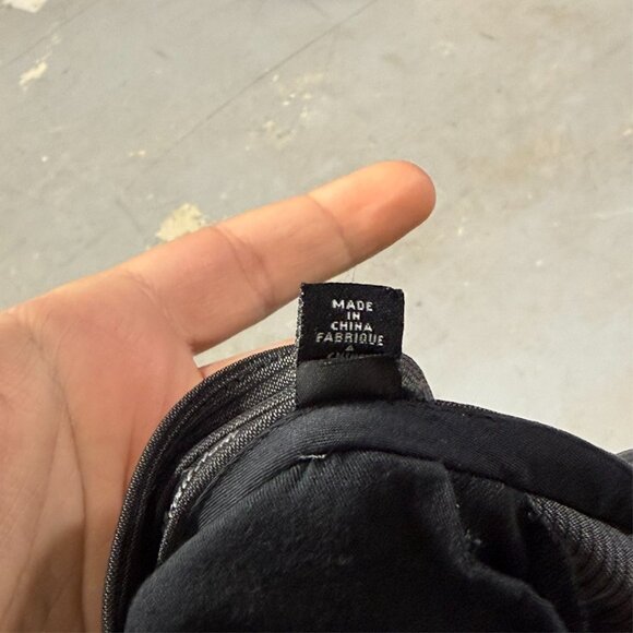 Giorgio Armani Dress Pants Micro-Stripe Stretch Viscose Trousers Black 34x28.5 - Picture 13 of 13